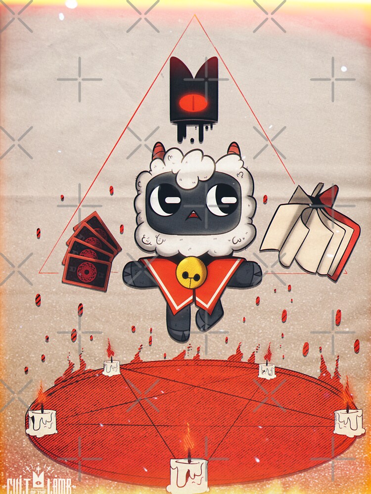 Cult Of The Lamb Sunny Throw Pillow - Image 2