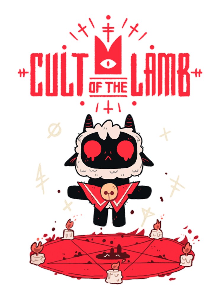 Cult Of The Lamb Trending Throw Pillow - Image 2