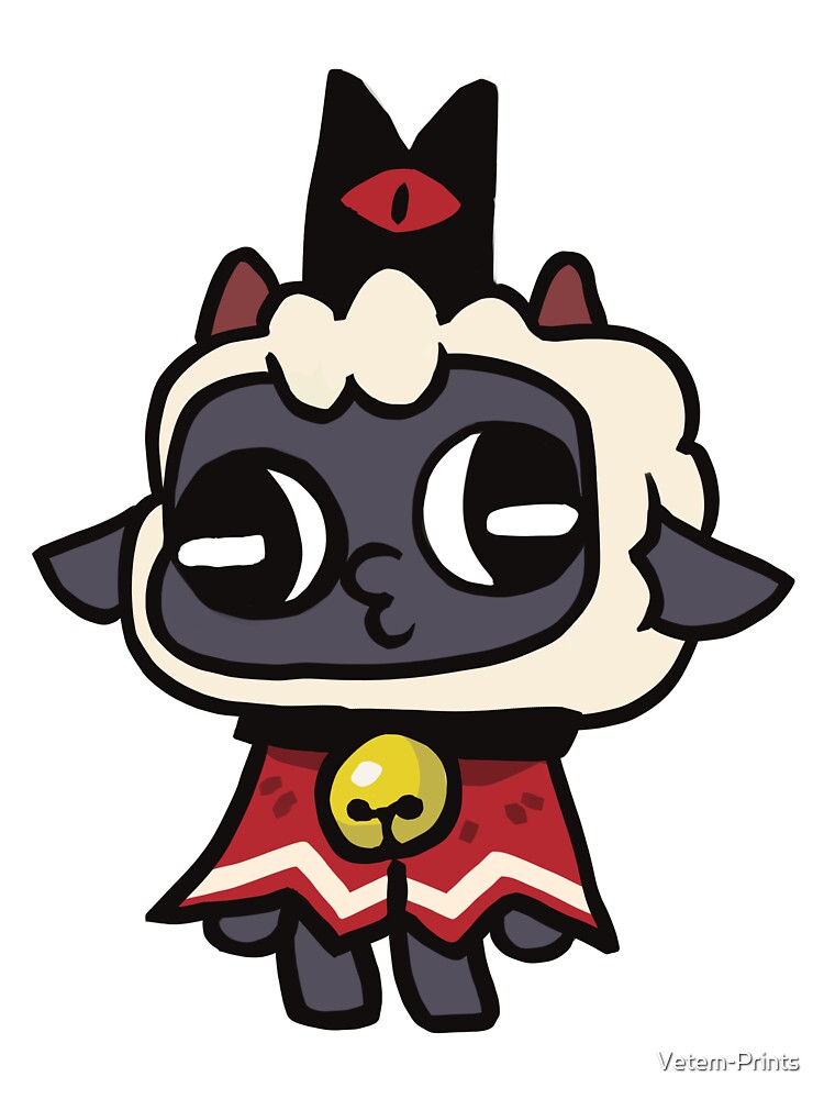 Cult Of The Lamb Derp Throw Pillow - Image 2