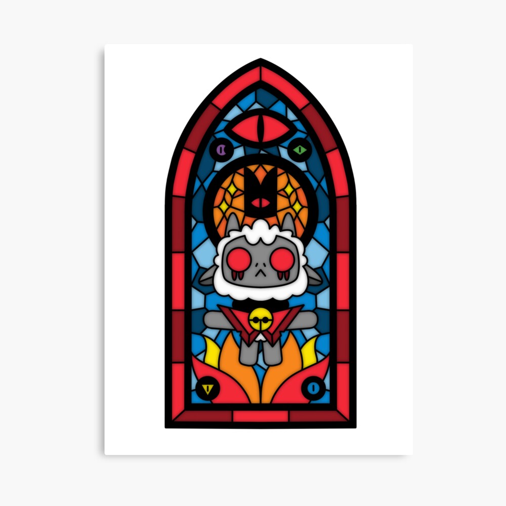 Cult Of The Lamb Glass Poster