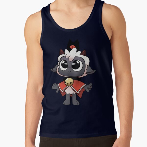 Cult Of The Lamb Sticker Pin Button Tank Top - Image 6
