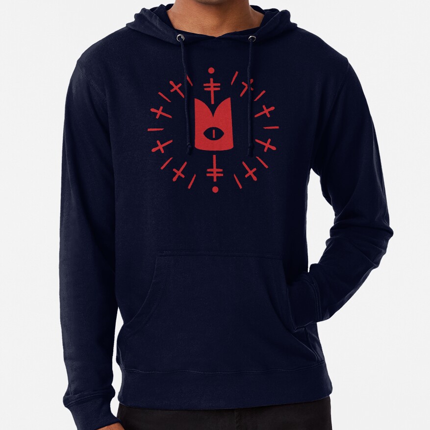 Cult Of The Lamb Eye Red Hoodie - Image 6