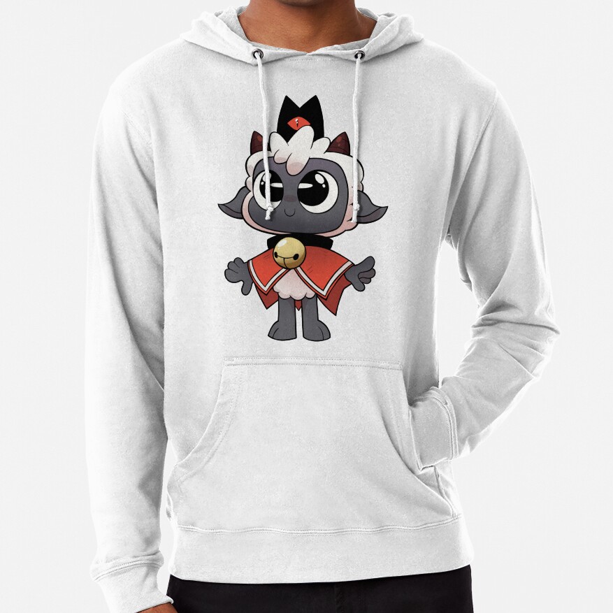 Cult Of The Lamb Sticker Pin Button Hoodie - Image 2