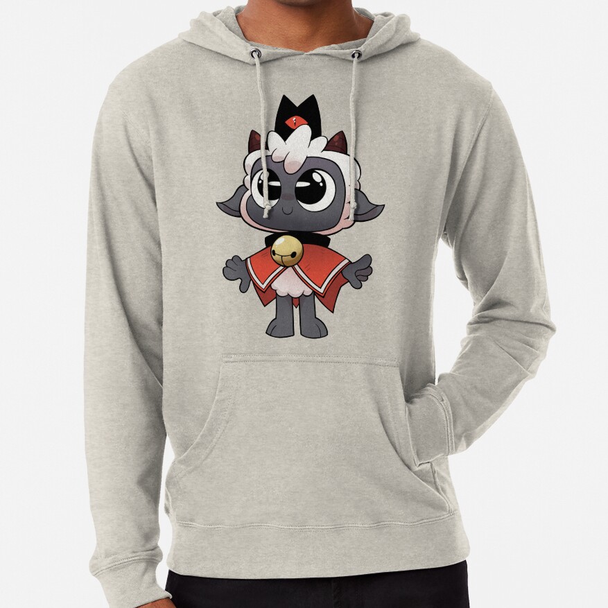 Cult Of The Lamb Sticker Pin Button Hoodie - Image 5