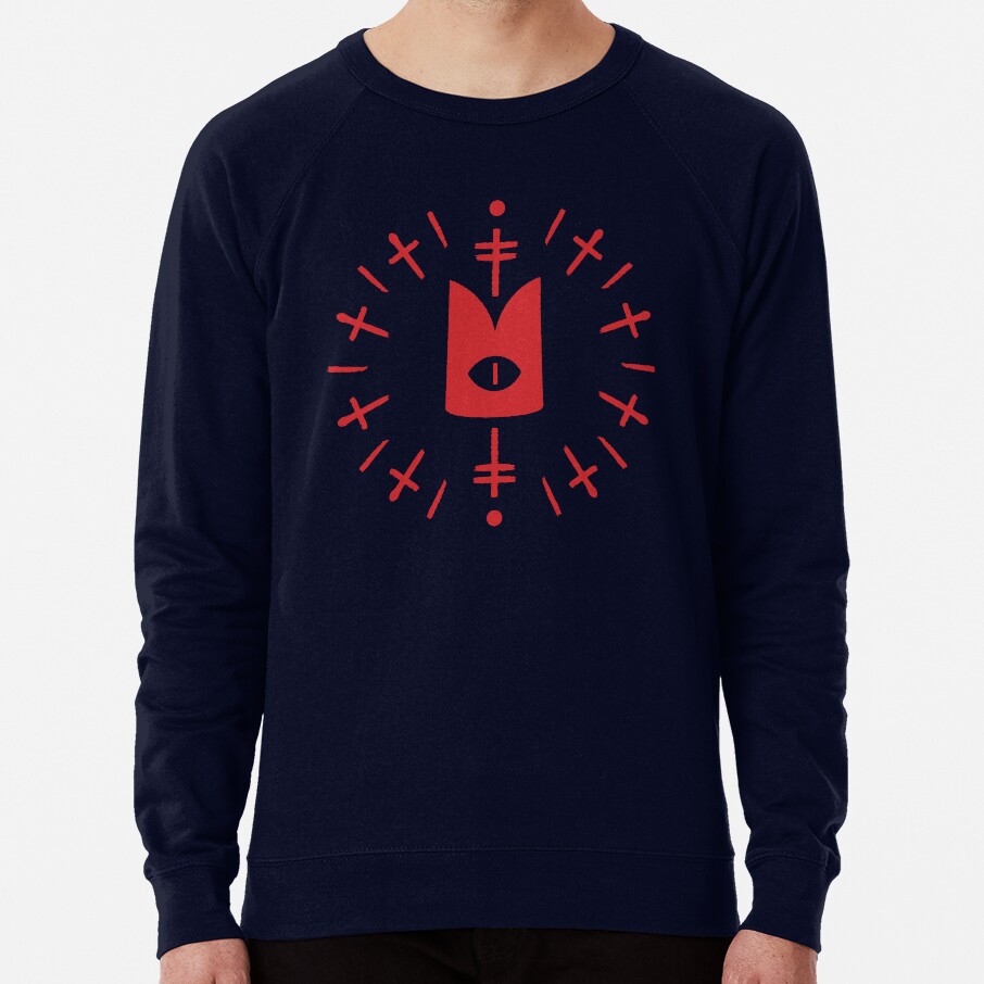 Cult Of The Lamb Eye Red Sweatshirt - Image 6