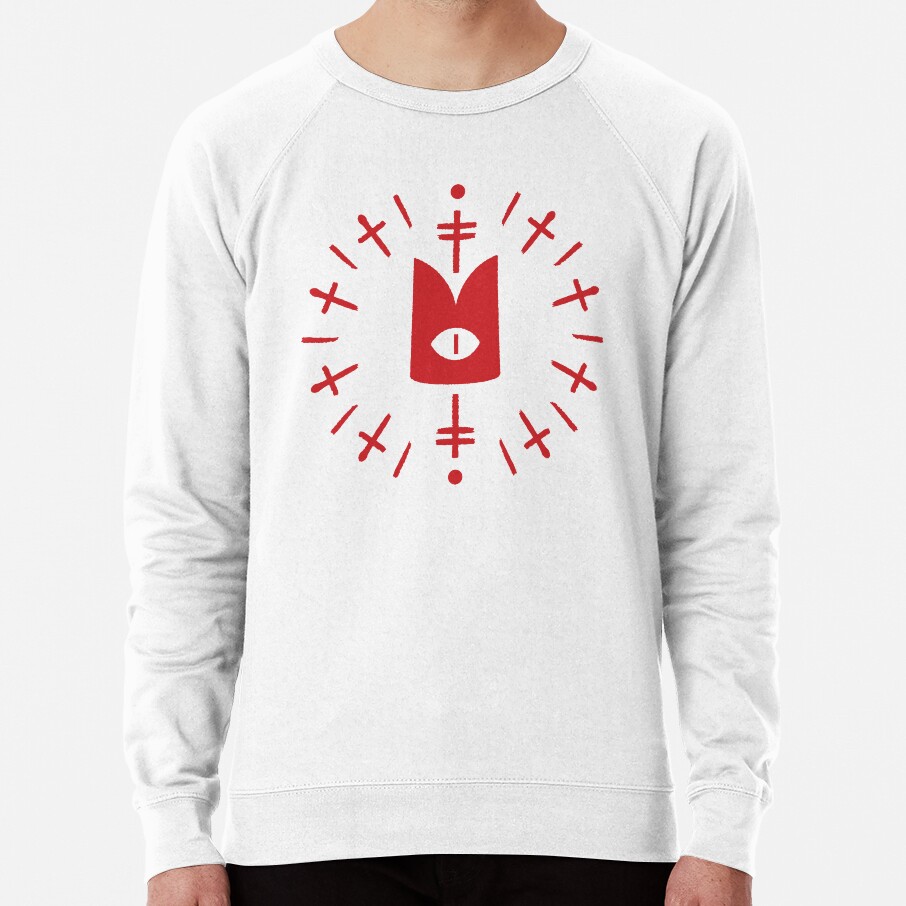 Cult Of The Lamb Eye Red Sweatshirt - Image 2