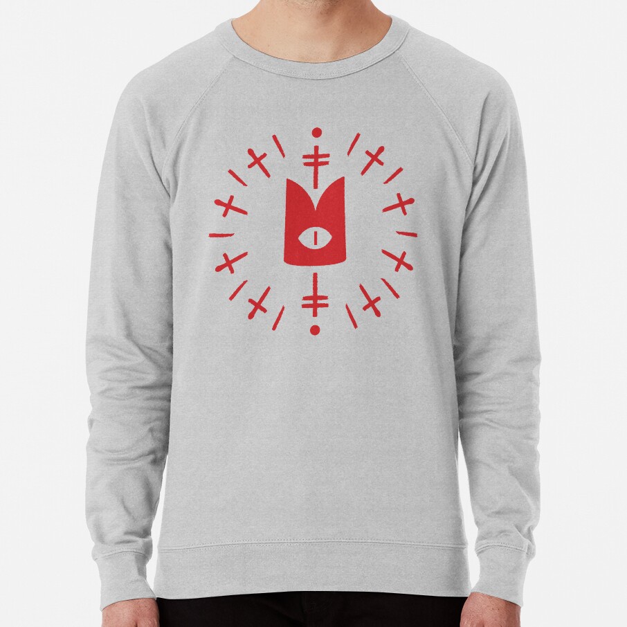 Cult Of The Lamb Eye Red Sweatshirt - Image 5