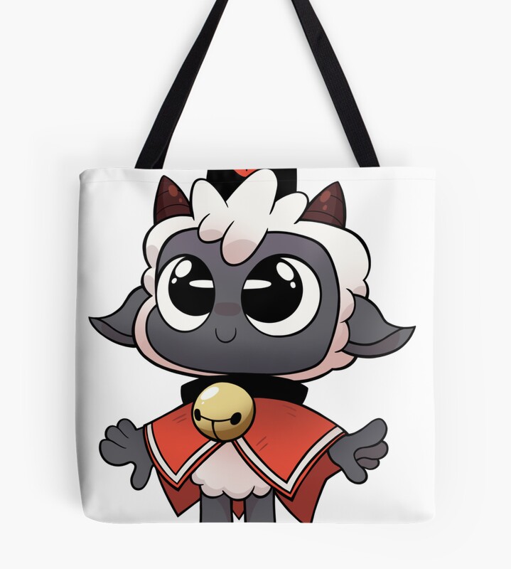 Cult Of The Lamb Sticker Pin Button Tote Bag