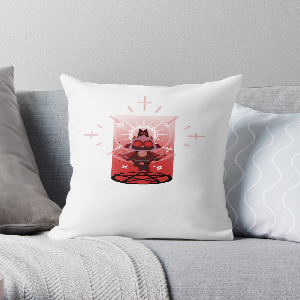 Cult Of The Lamb Vintage Throw Pillow