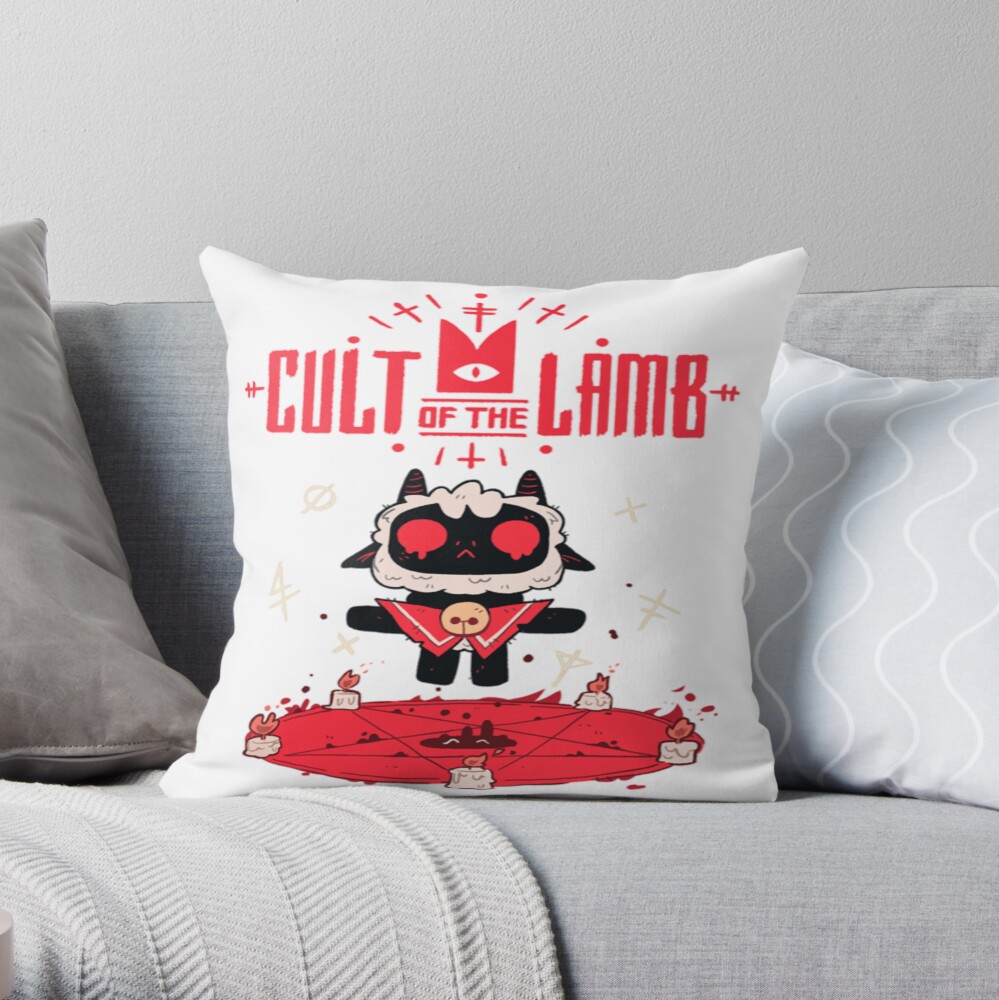 Cult Of The Lamb Trending Throw Pillow