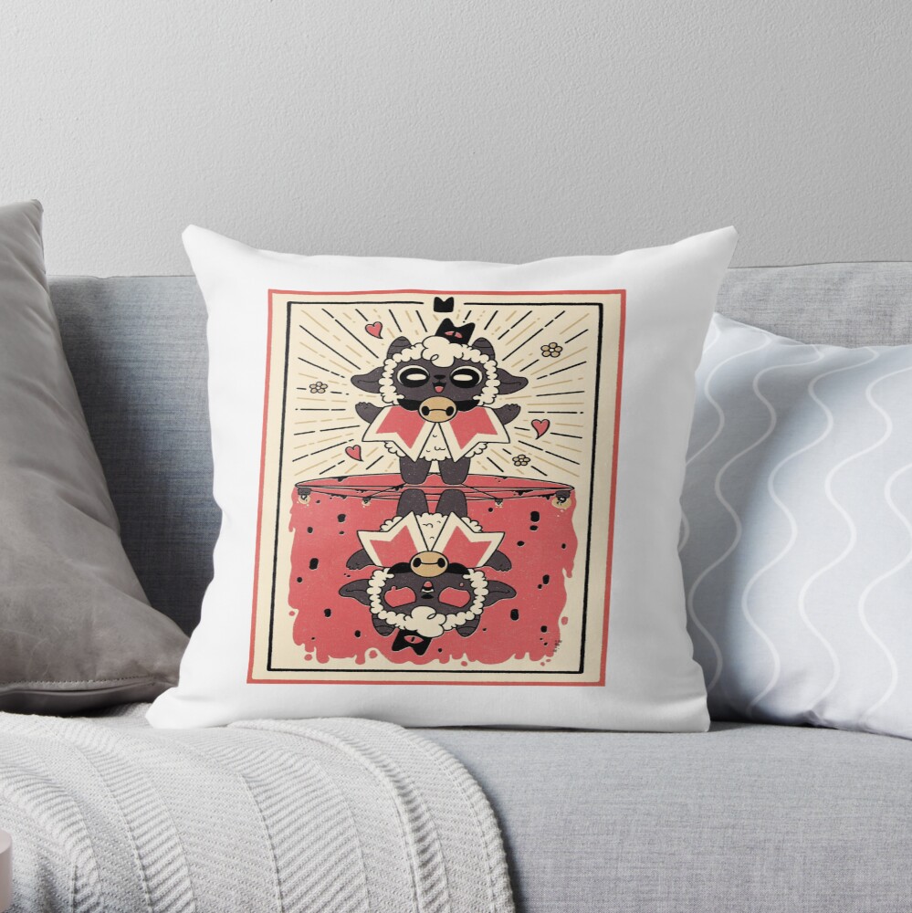 Cult Of The Lamb Good Throw Pillow