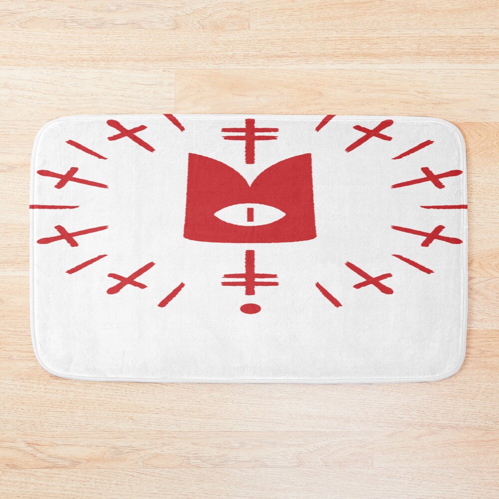 Cult Of The Lamb Eye Red Bath Mat