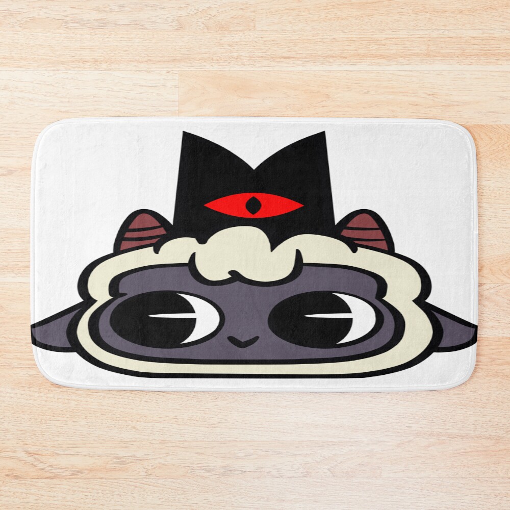 Cult Of The Lamb Face Icon Bath Mat