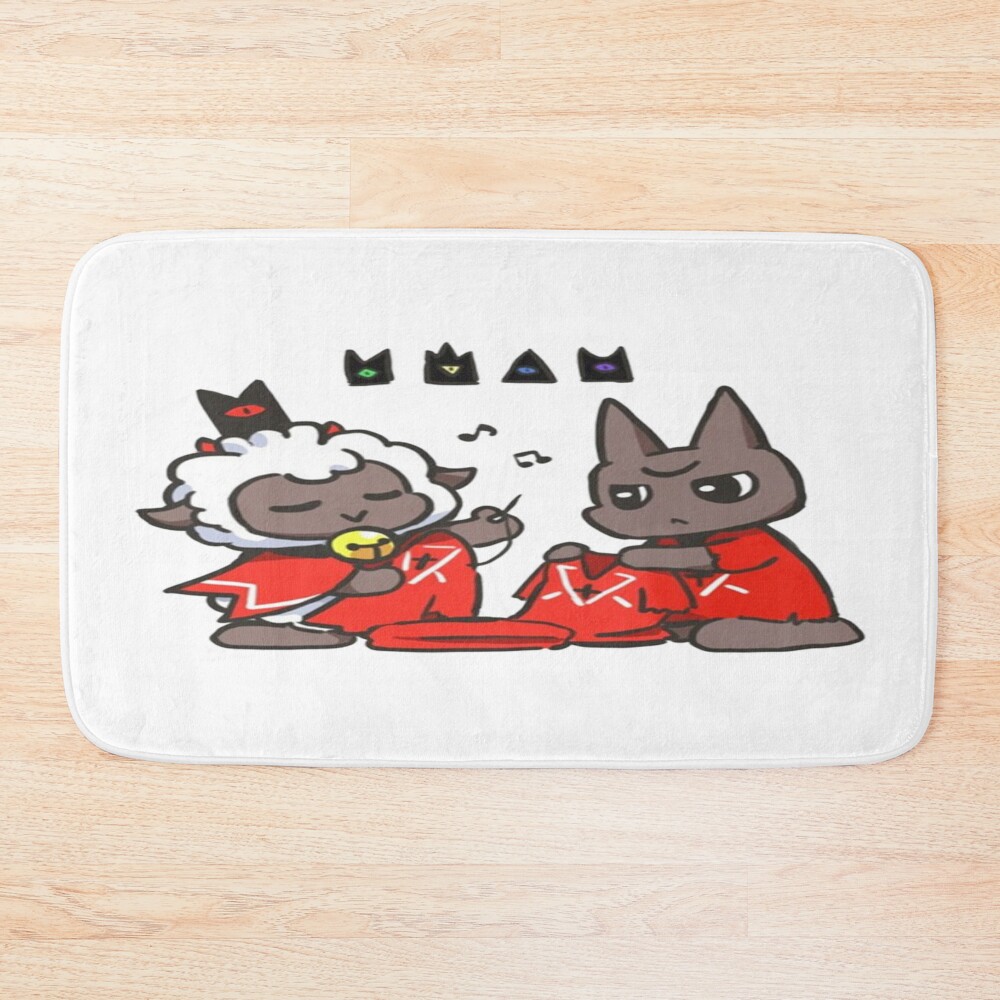 Cult Of The Lamb Design List Bath Mat