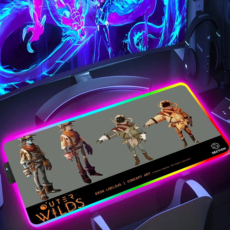 Outer Wilds Game Of The Year Rgb Mouse Pad