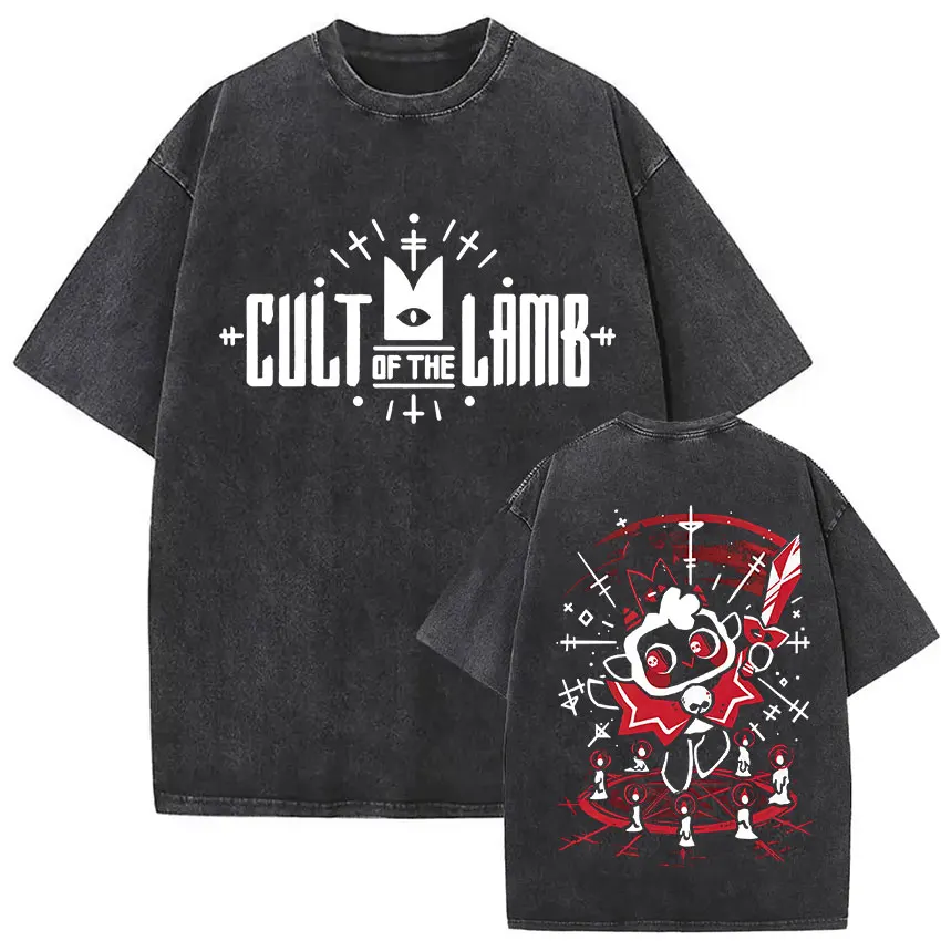 Cult of The Lamb Beauty Design Washed T Shirts